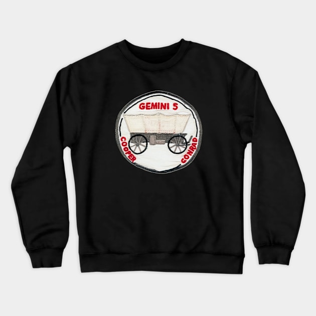 Gemini 5 NASA Astronaut Crew Patch Crewneck Sweatshirt by jutulen